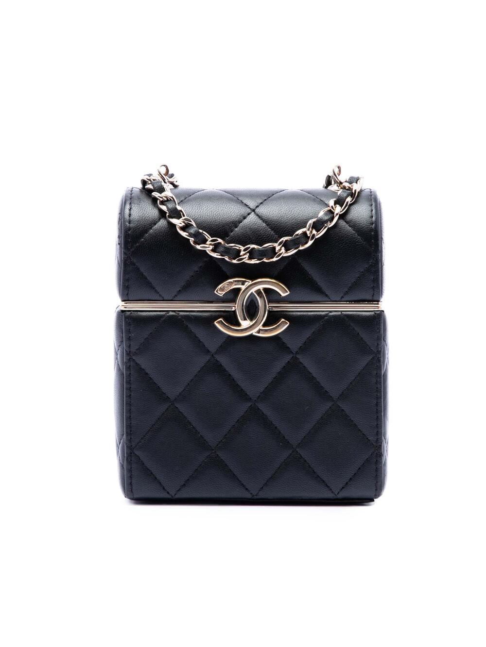 Chanel Cc Box Vanity Case With Chain #287666C26B